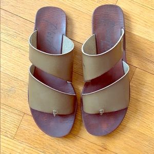 Blowfish Malibu Sandals, 7.5 Dark Green